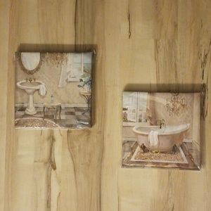 Wall art set - bathroom